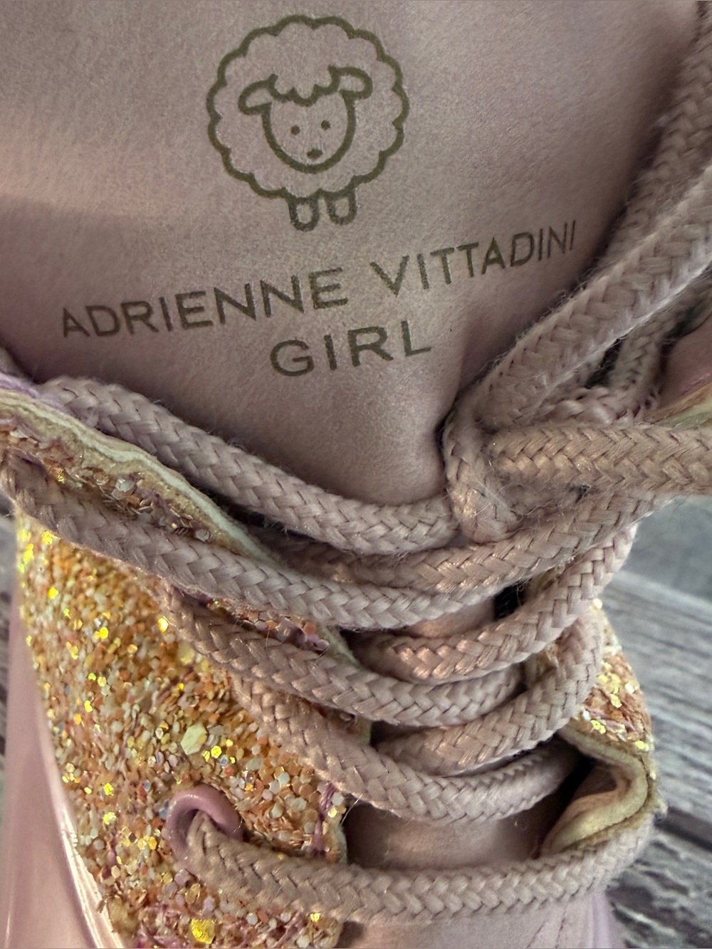 Adrienne Vittadini Girl-Glitter ✨duck boots girls size 12 - Picture 11 of 12